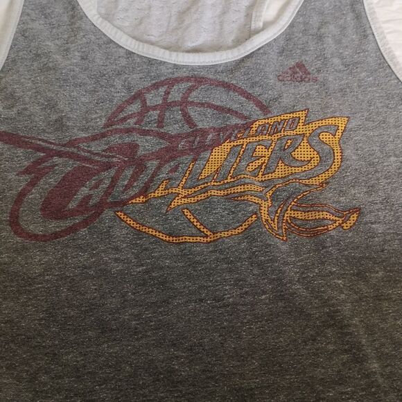 Adidas Ladies Racer Back Tank Top Medium Gray - Picture 12 of 16